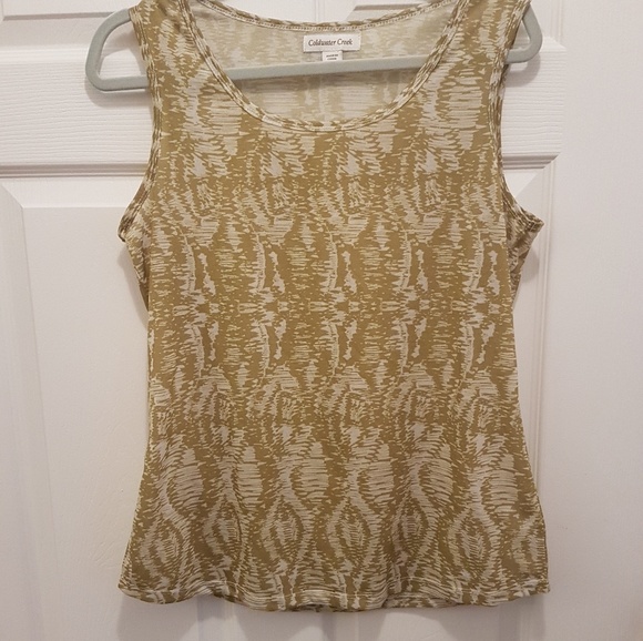Coldwater Creek Tops - Coldwater Creek Tank Top~Med NWOT green print Coldwater Creek Tops - Coldwater Creek Tank Top~Med NWOT green print